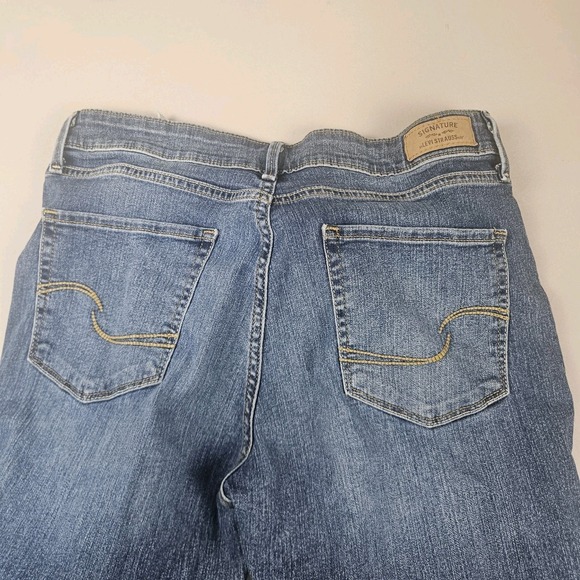 Levi Strauss Signature Modern Bootcut Jeans Womens 12M W31 L32 Stretch Denim - Picture 9 of 11